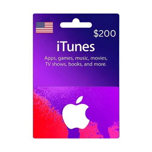 iTunes Gift Card 200 USD Digital Card
