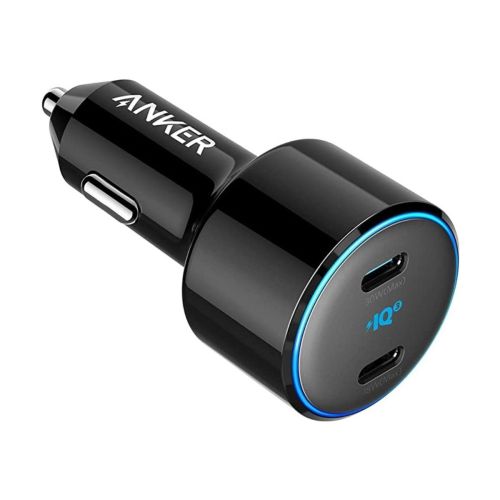 Anker Power Drive + III Duo 48W Car Charger With 2 USB-C 3.0 Ports – Black