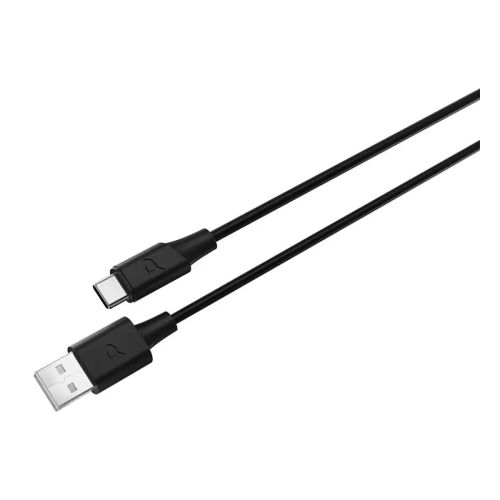 Powerology USB-A to USB-C Cable TPE Over-Molded 2m – Black