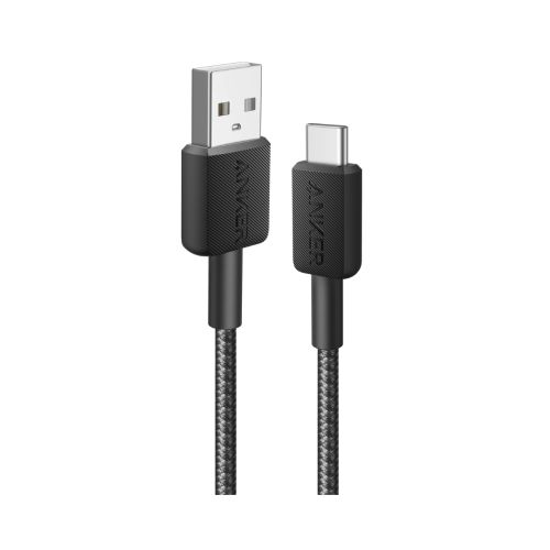 Anker 322 USB-A to USB-C Cable 1.8m Braided - Black