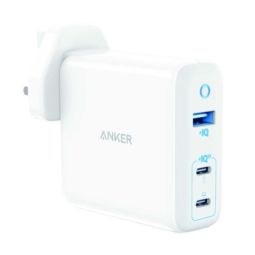 Anker PowerPort III 3 Ports 65W Elite Wall Charger - White