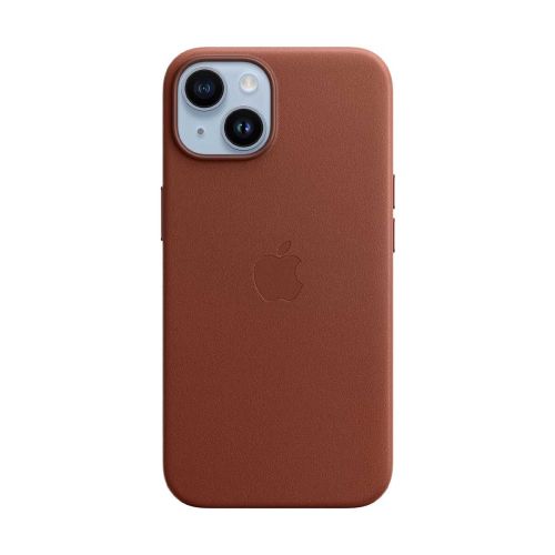 Apple Leather Case with MagSafe For iPhone 14 - Umber
