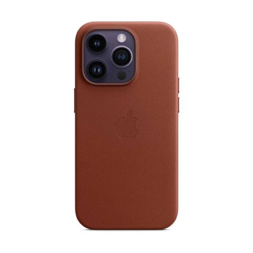 Apple Leather Case with MagSafe For iPhone 14 Pro - Umber