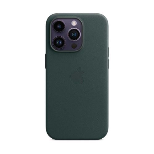 Apple Leather Case with MagSafe For iPhone 14 Pro Max - Forest Green