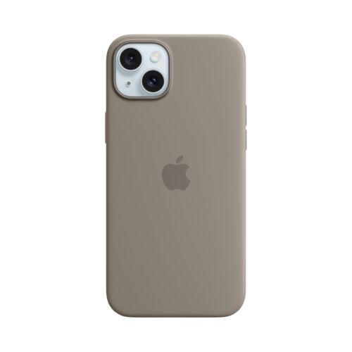 Apple Silicone Case with MagSafe for iPhone 15 Plus - Clay