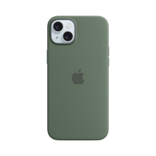 Apple Silicone Case with MagSafe for iPhone 15 Plus - Cypress