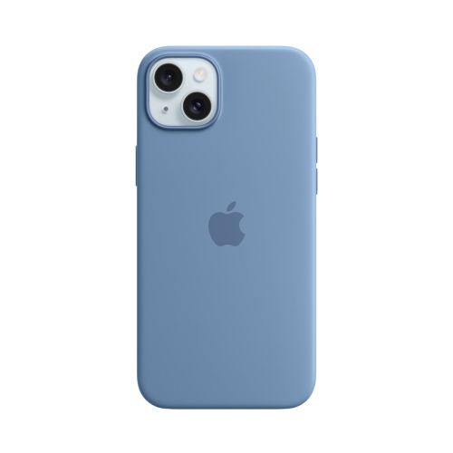 Apple Silicone Case with MagSafe for iPhone 15 Plus - Winter Blue