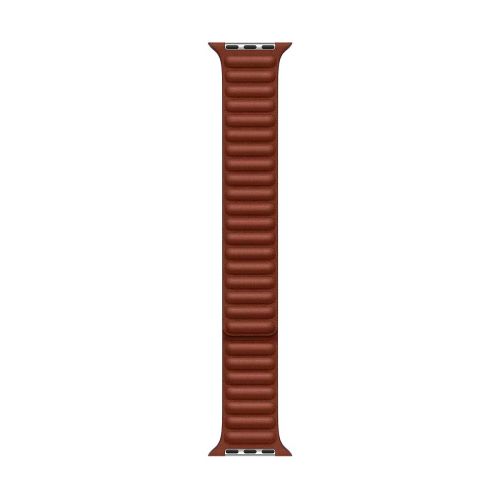 Apple Watch Band Leather Link 45mm S/M - Umber