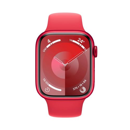 Apple Watch Series 9 GPS 45mm - Red Aluminum Case with Red Sport Band