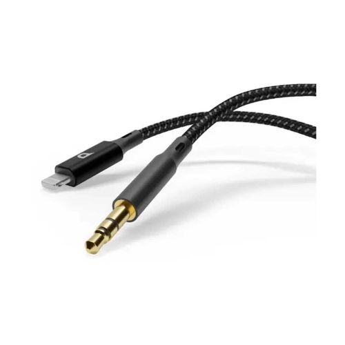 Powerology Braided AUX Lightning Audio Cable - 1.2m