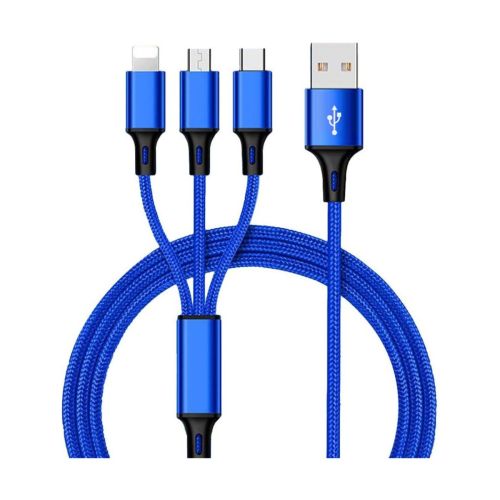 HUDSON Cable 3in1 USB-A To Lighting - C - Micro - 3m