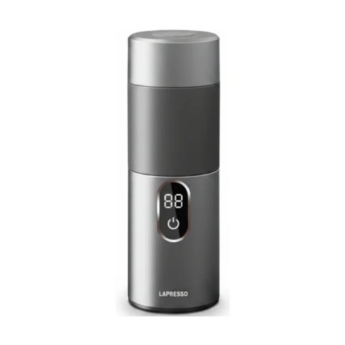 LePresso MokaRise Electric Moka Maker 130–150mL with Car and Home Plug – Silver