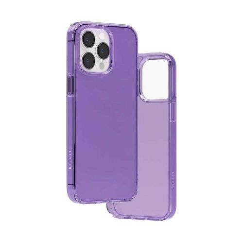 Levelo Clara Flexi-Frame Clear Case - iPhone 14 Pro - Purple