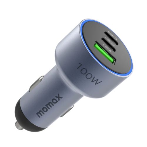 Momax Car Charger Move Series 100w Triple-port - Space Grey