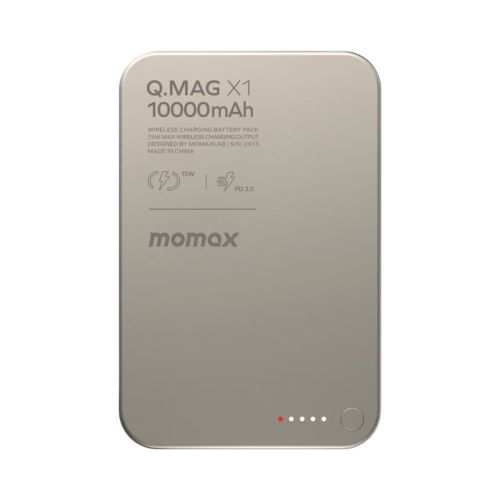 Momax Q.Mag X Magnetic Wireless Power Bank 10000mAh Gen 2 - Titanium