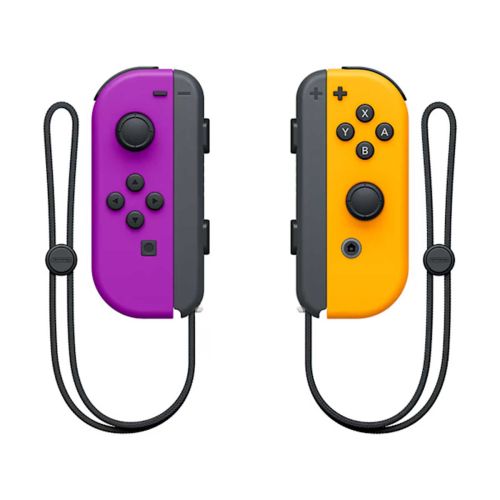 Nintendo joy-con Controllers Purple - Neon Orange