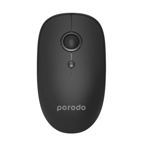 Porodo 2 In 1 Wireless Bluetooth Mouse 2.4GHZ V5.0 - Black