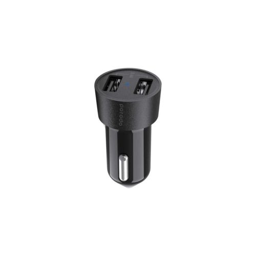 Porodo Dual USBCar Charger 3.4a With Type-c Cable