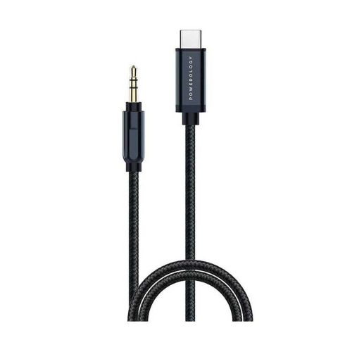 Powerology Braided Audio Type-c To 3.5mm Aux Cable - 1.2m / 4ft