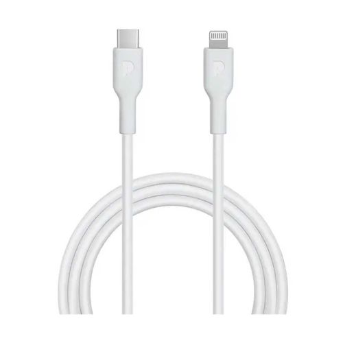 ﻿Powerology Type-C To Lightning Cable PD 20W - White