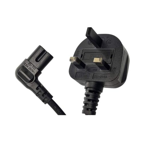 Samsung Genuine Power Cord UK Plug 3-Pin 250V 2.5A Replacement Cable - Black