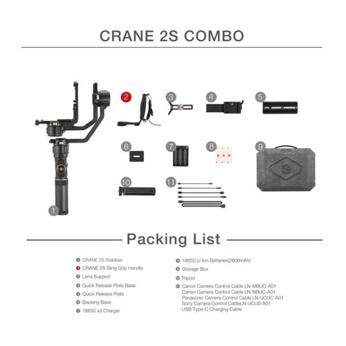 ZHIYUN Crane 2S Handheld Gimbal Stabilizer - Combo Kit
