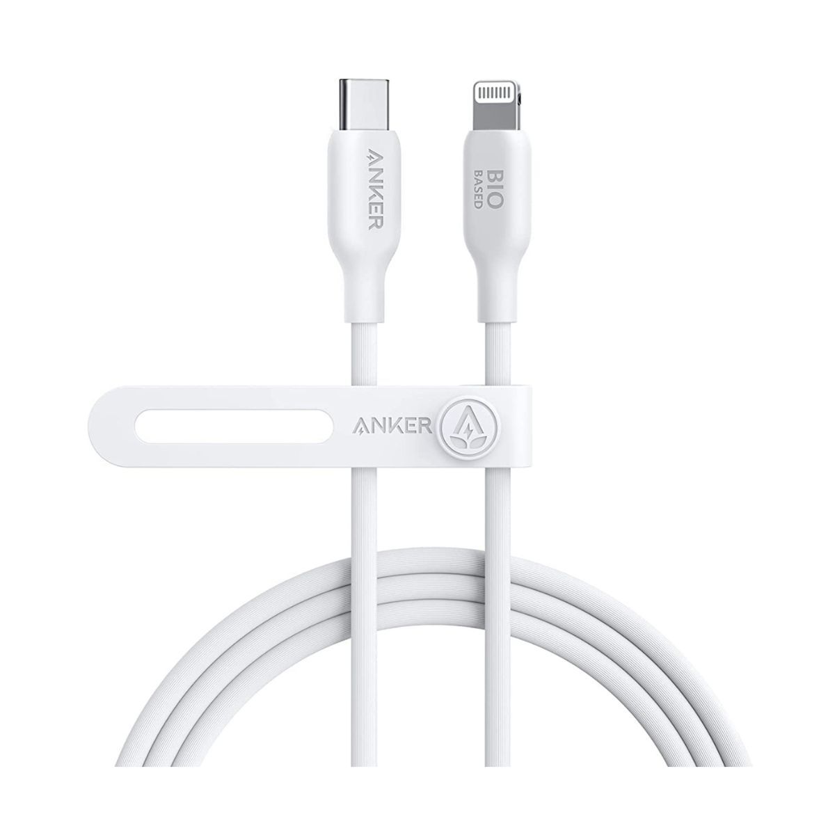 Anker 542 USB-C to Lightning Cable (Bio-Based) (1.8m/6ft) - White | Cables