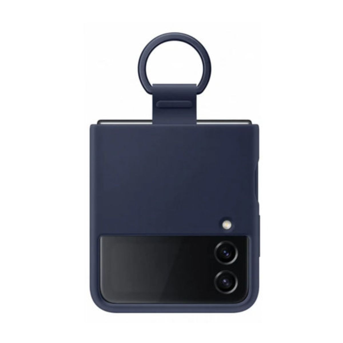 Samsung Galaxy Z Flip4 Silicone Cover With Ring - Navy Blue | Covers