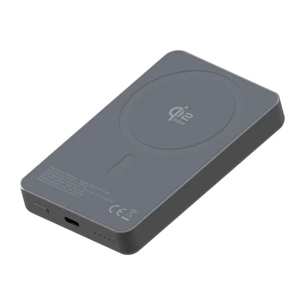 Powerology Blanc25 10000mAh PD 25W Qi2.2 MagSafe Powerbank – Grey | PowerBank Powerology Blanc25 10000mAh PD 25W Qi2.2 MagSafe Powerbank – Grey | PowerBank