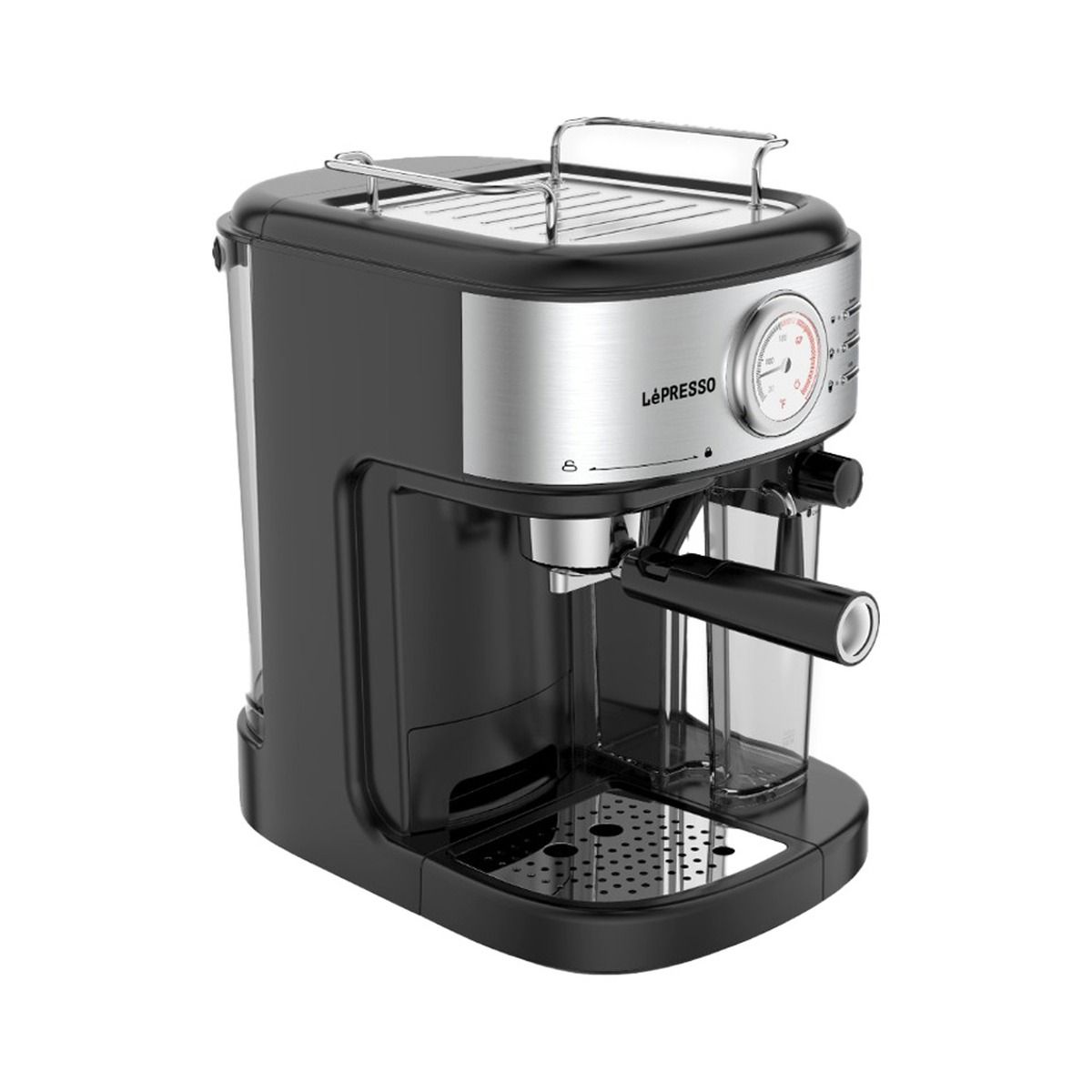 LePresso Crema Pro 1400W 3-in-1 Coffee Machine with Milk Tank 20-Bar GME Pump 7 Levels – Black | Coffee Machine LePresso Crema Pro 1400W 3-in-1 Coffee Machine with Milk Tank 20-Bar GME Pump 7 Levels – Black | Coffee Machine