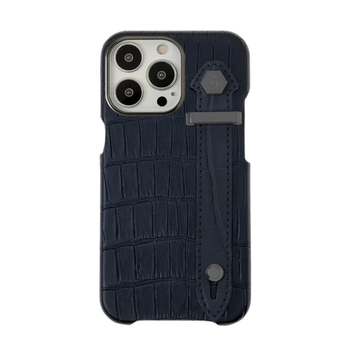 Gatti Loop Metal Strap Alligator Case for iPhone 13 Pro Max - Gun Metal Black | VIP Accessories