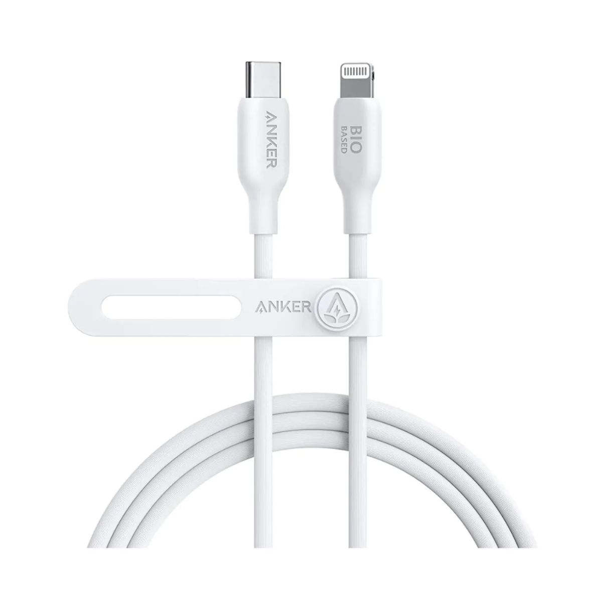 Anker 542 Bio Based USB-C To Lightning Cable 0.9m Braided 30W - White | Cables