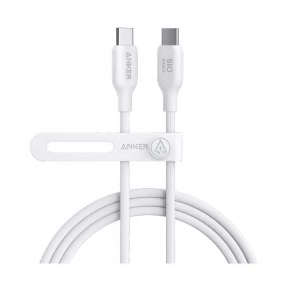Anker 544 USB-C to USB-C Cable 100W Bio-Based 1.8m - White | Cables