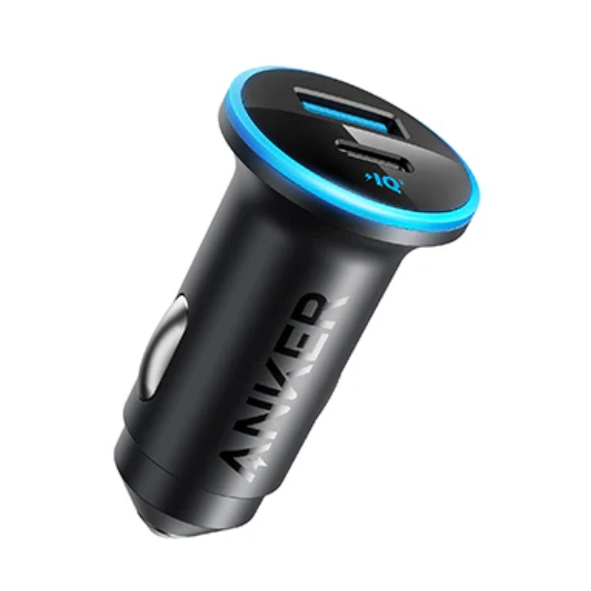 Anker Car Charger Adapter USB-C port 30W and USB-A 22.5W - Black | Adaptors