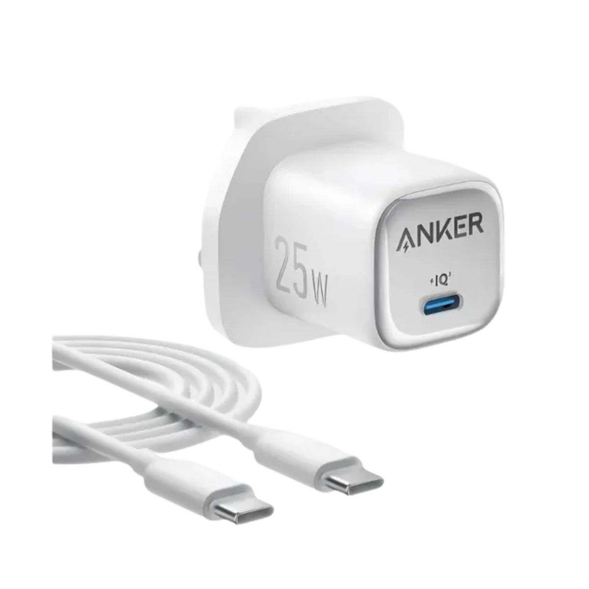 Anker Charger 25W with USB-C Cable - White