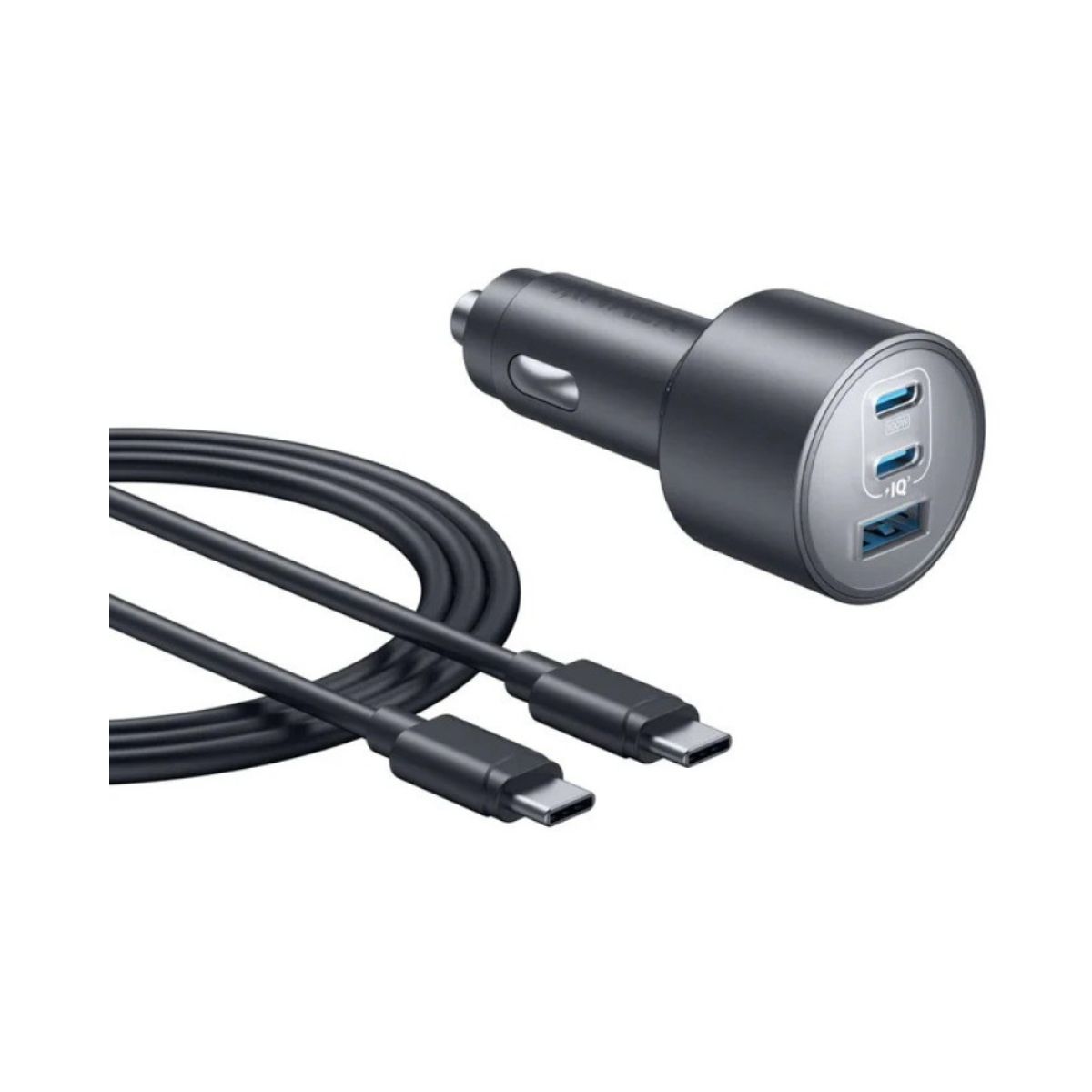 Anker Nano Car Charger 167.5W 3 Ports Fast Charge With USB-C Cable – Black | Adaptors