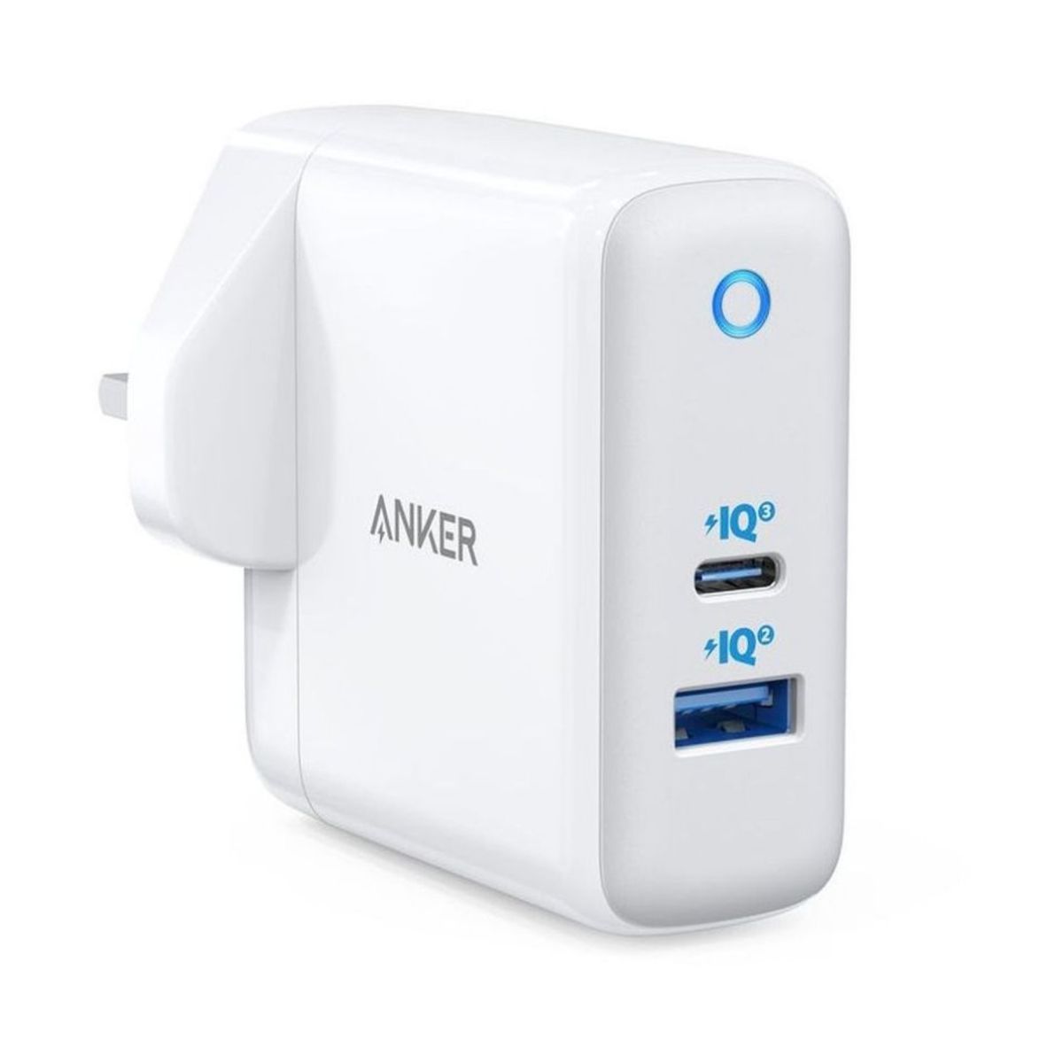 Anker PowerPort Atom III Dual Ports 45W Charger - White | Adaptors