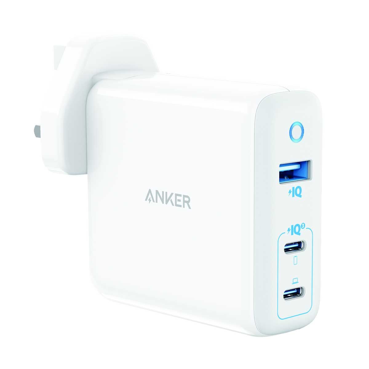 Anker PowerPort III 3 Ports 65W Elite Wall Charger - White | Adaptors