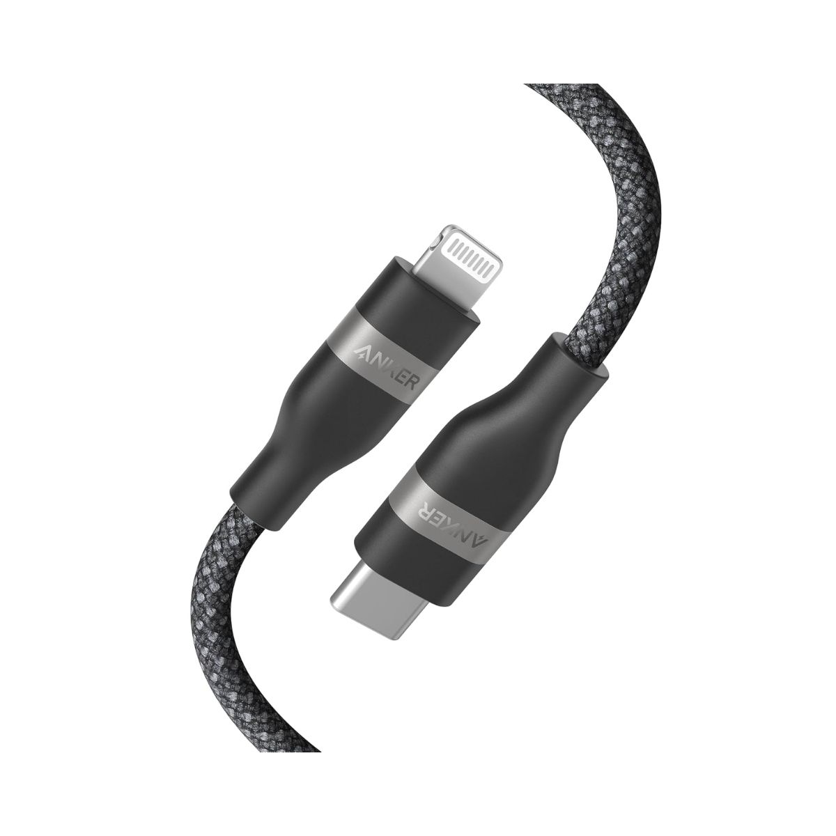 Anker USB-C to Lightning Cable 3ft Braided – Black | Cables