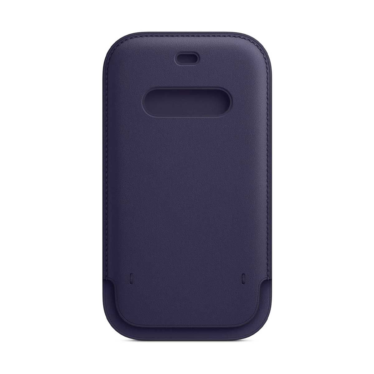 Apple Leather Sleeve with MagSafe For iPhone 12 and 12 Pro - Deep Violet | Covers