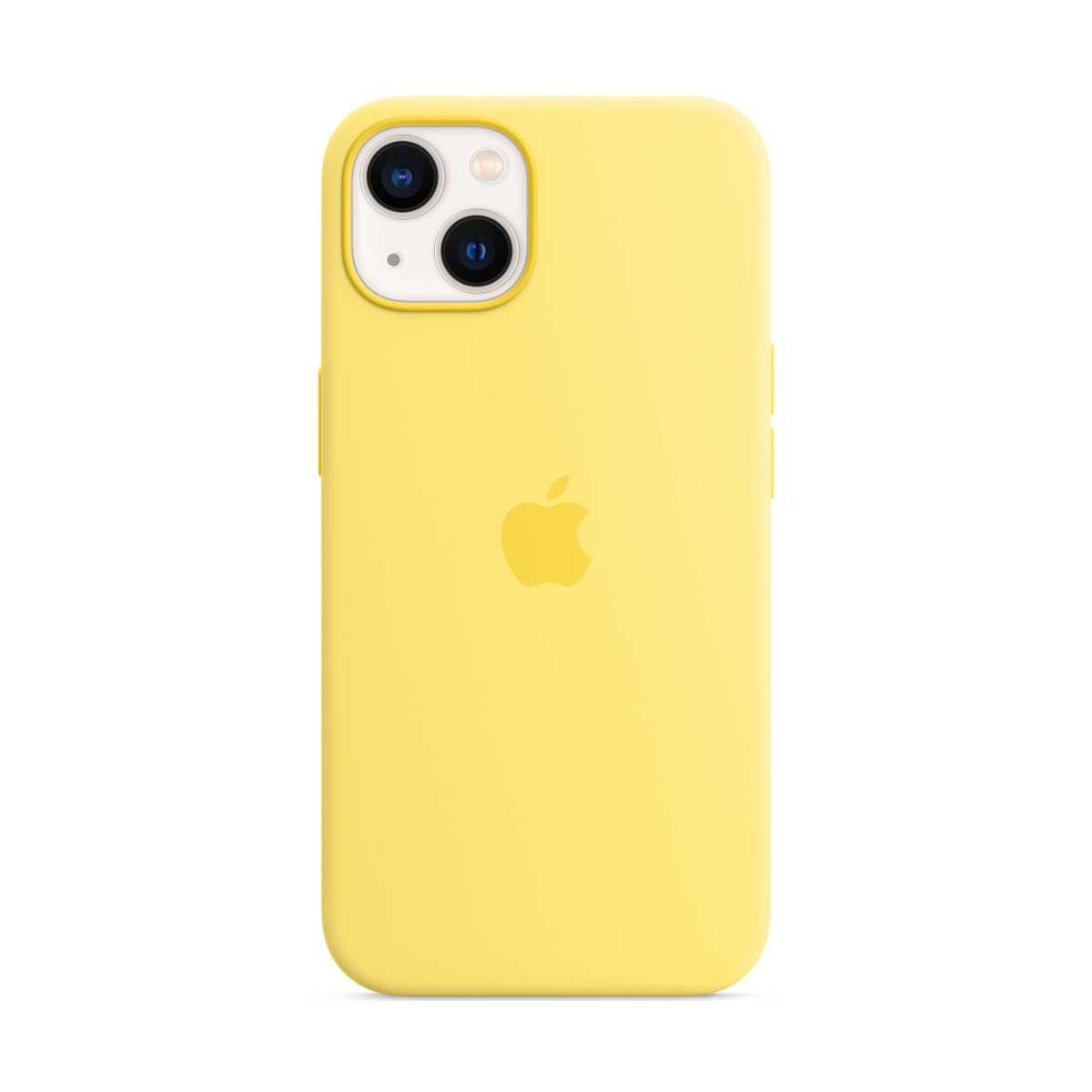 Apple Silicone Case with MagSafe For iPhone 13 - Lemon Zest | Covers