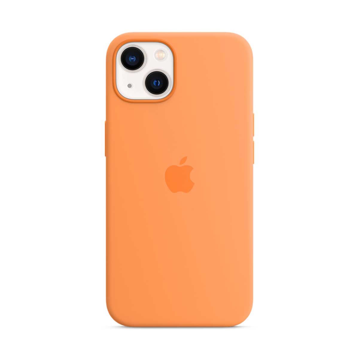 Apple Silicone Case with MagSafe For iPhone 13 - Marigold | Covers