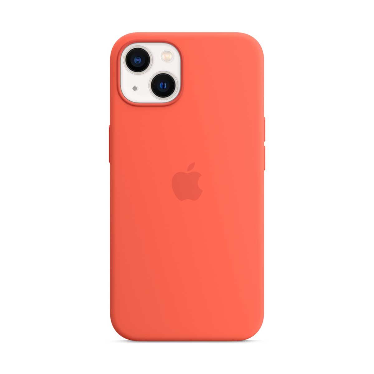 Apple Silicone Case with MagSafe For iPhone 13 - Nectarine | Covers