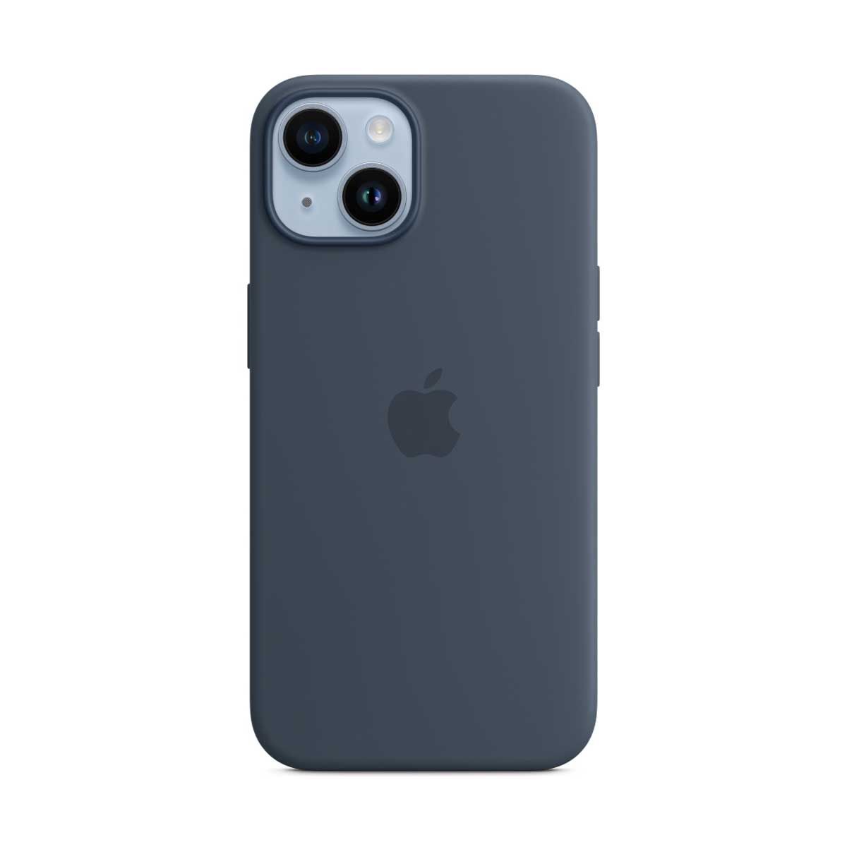 Apple Silicone Case with MagSafe For iPhone 14 - Storm Blue | Covers