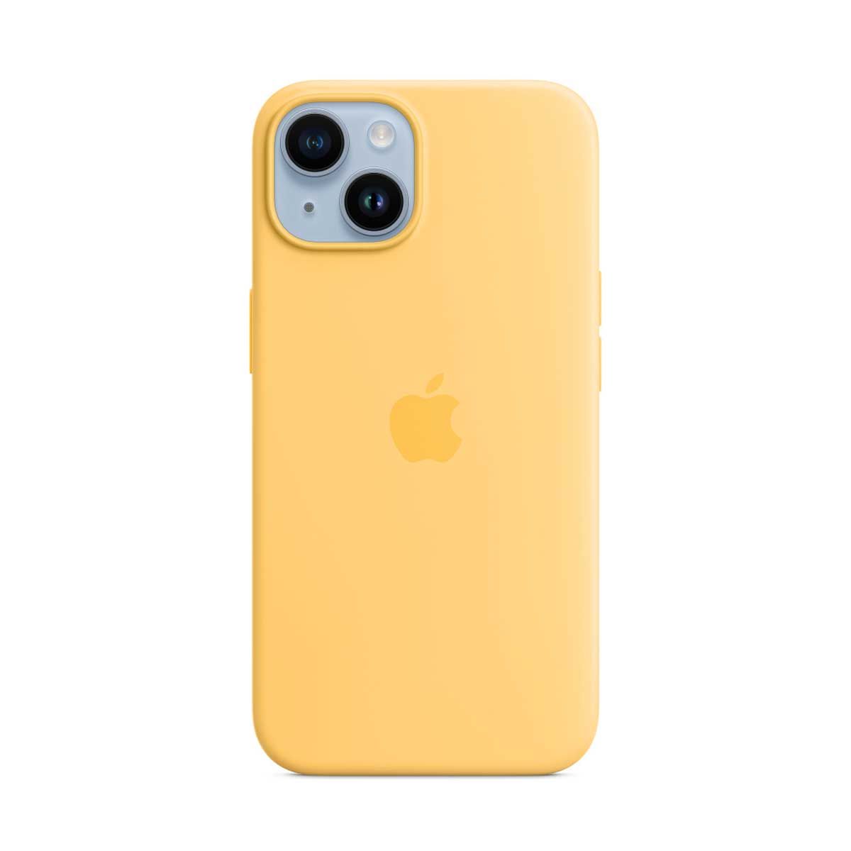 Apple Silicone Case with MagSafe For iPhone 14 - Sunglow | iPhone Cover