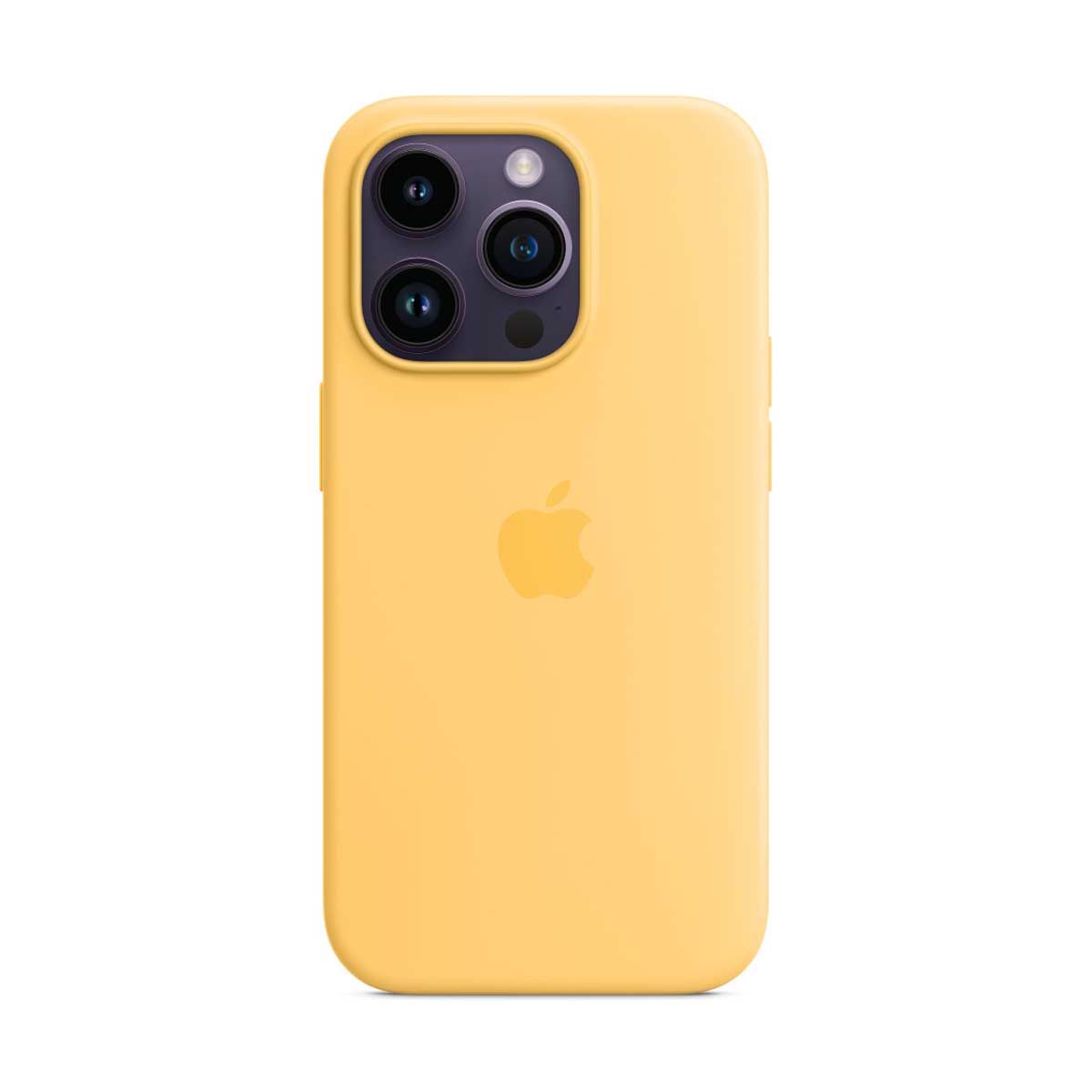 Apple Silicone Case with MagSafe For iPhone 14 Pro - Sunglow | Covers
