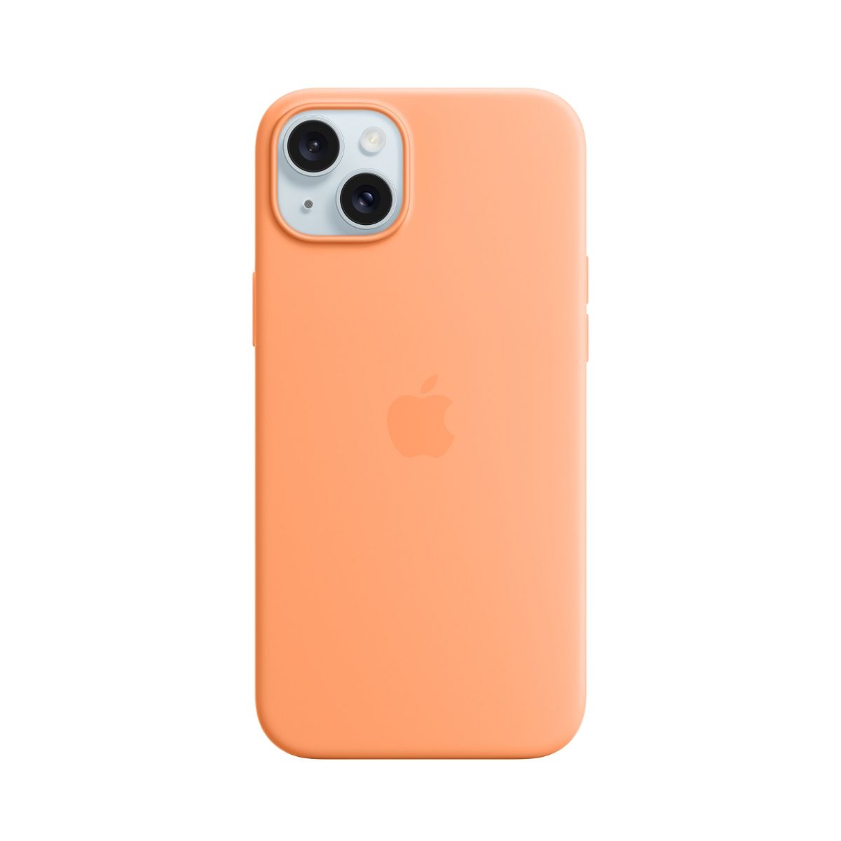 Apple Silicone Case with MagSafe for iPhone 15 Plus - Orange Sorbet | iPhone Cover