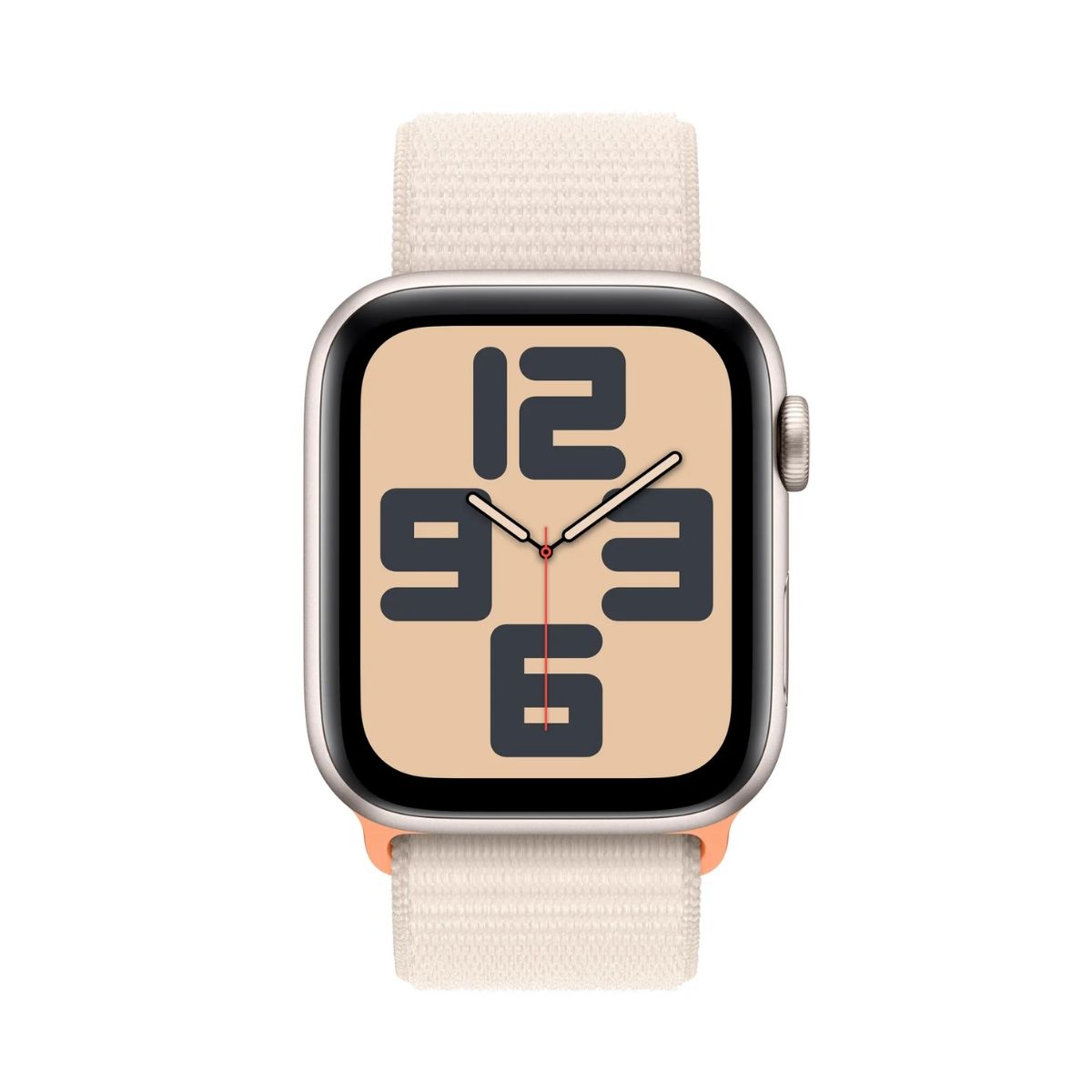 Apple Watch SE 2nd Gen GPS + Cellular 44mm – Starlight Aluminum Case with Starlight Sport Loop | Smart Watches