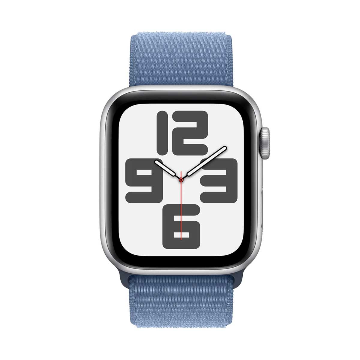 Apple Watch SE GPS 40mm - Silver Aluminium Case with Winter Blue Sport Loop | Smart Watches