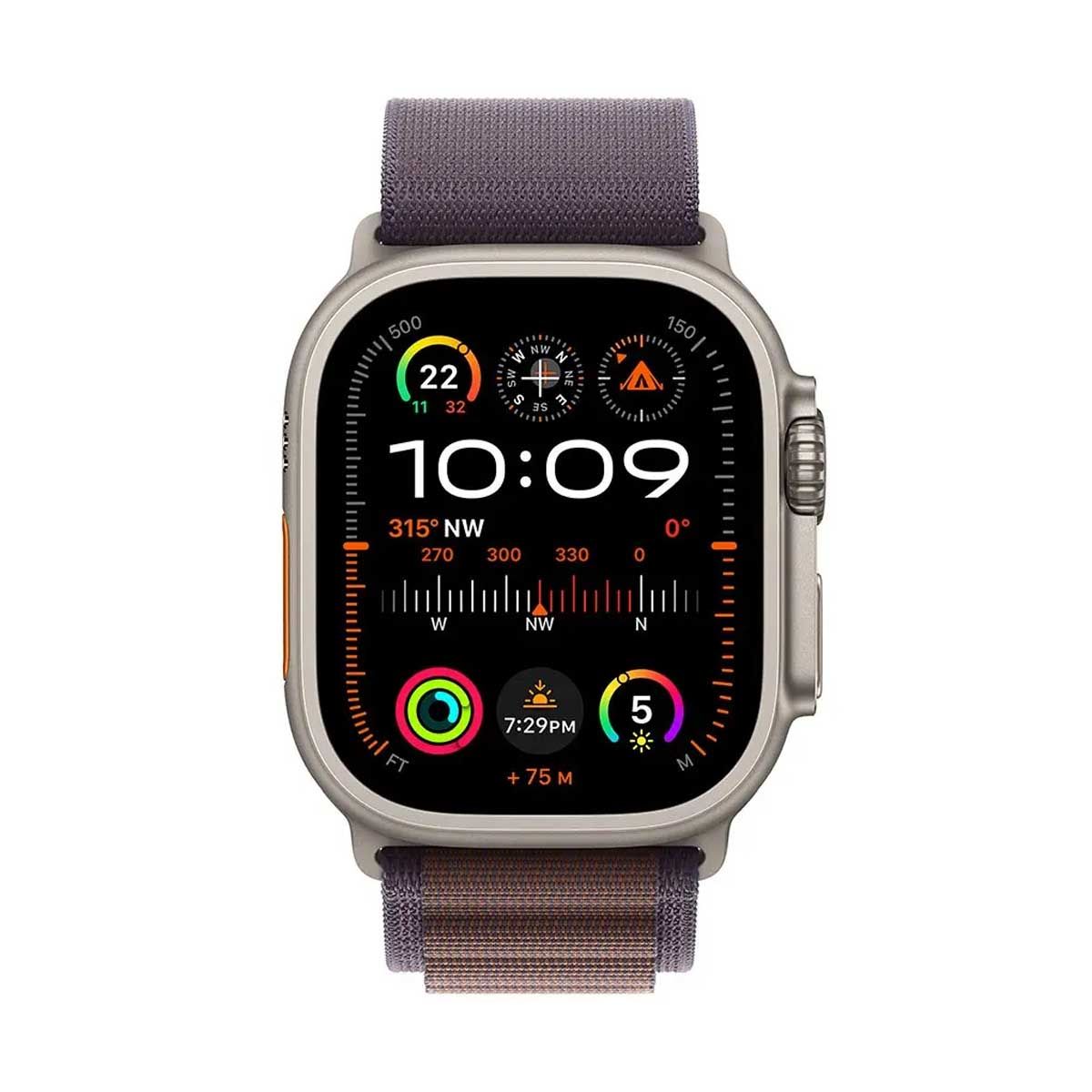 Apple Watch Ultra 2 GPS + Cellular 49mm Titanium Case with Indigo Alpine Loop | Smart Watches